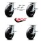 Service Caster 8 Inch Kingpinless Phenolic Wheel Swivel Caster Set with Brakes and Swivel Locks SCC-KP30S820-PHR-SLB-BSL-4 - alternate 4